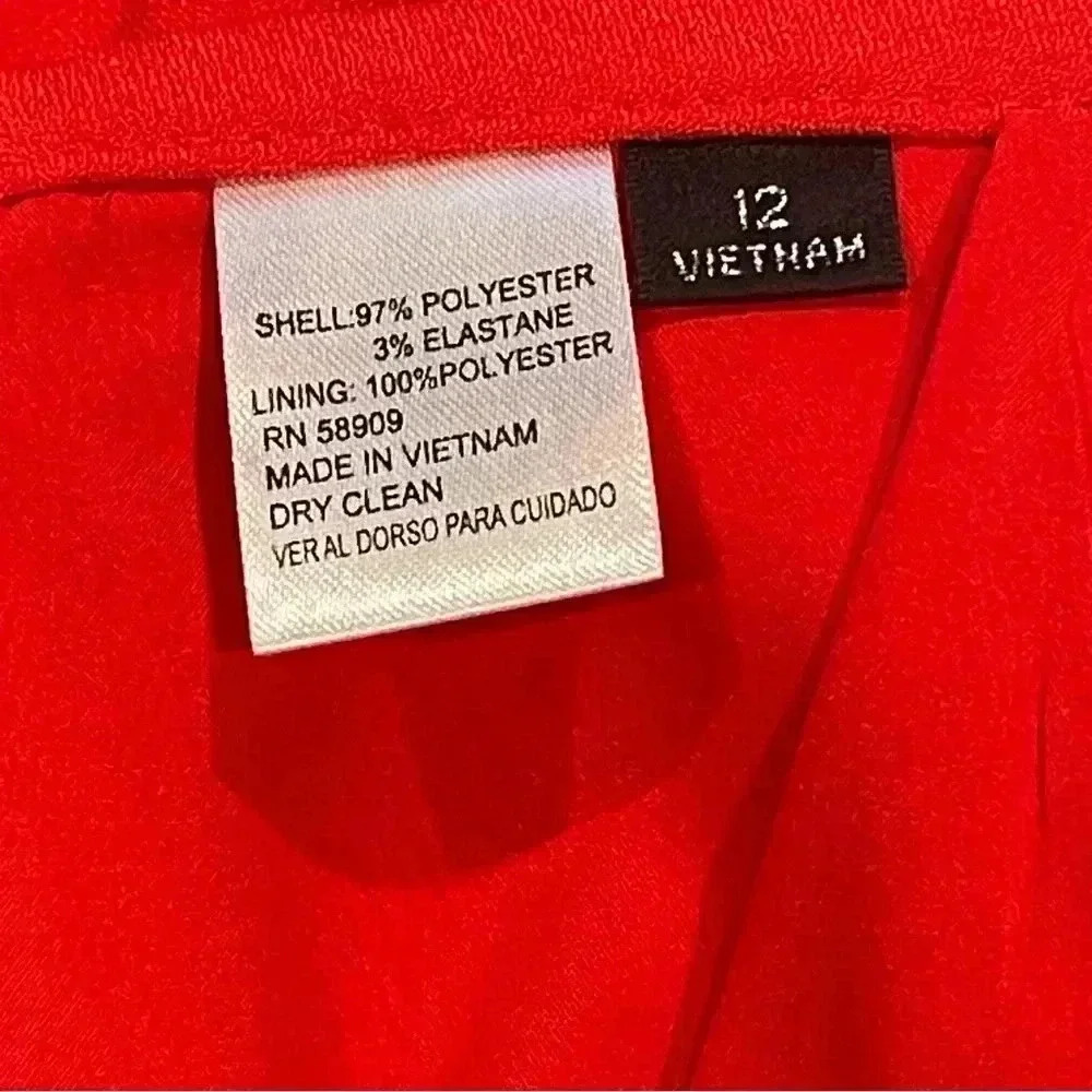 Red Lined Skirt by Preston & York - Picture 6 of 9